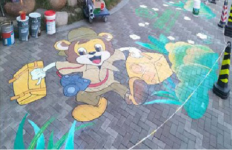 马边彝族自治县夏季画地面彩绘会遇到的问题