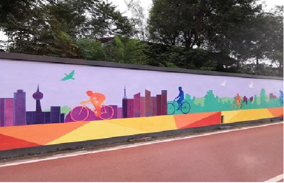 马边彝族自治县墙体彩绘-围墙