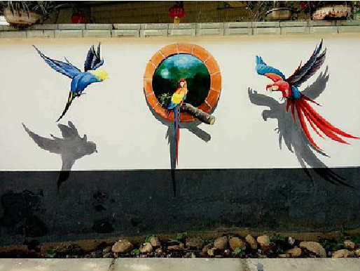 马边彝族自治县视觉错位-3D墙绘设计