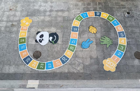 马边彝族自治县地面游戏彩绘