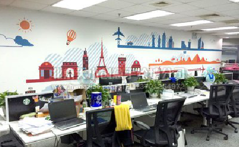 马边彝族自治县教你设计办公室墙绘的方法。