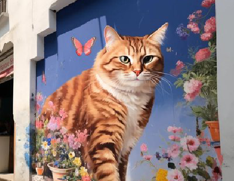 马边彝族自治县自己绘制有个性的手绘墙